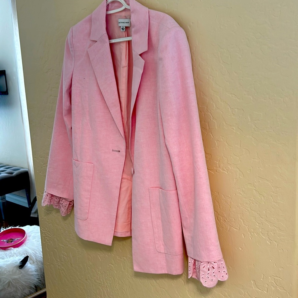 Something Navy pink blazer sz S Nordstrom